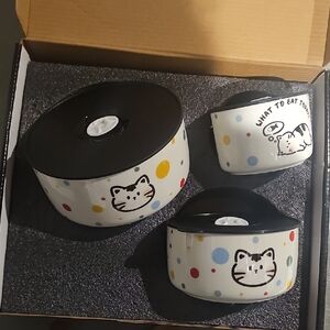 Premium Cat Themed Ceramic Bowls